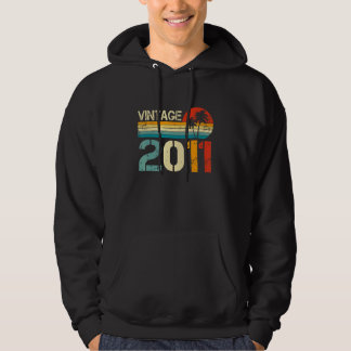 2011 11e verjaardag giftboys Girls Retro 1 Hoodie