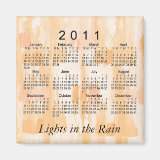 2011 Abstract Mini Kalender Magneet