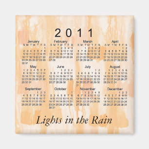 2011 Abstracte minikalender Magneet