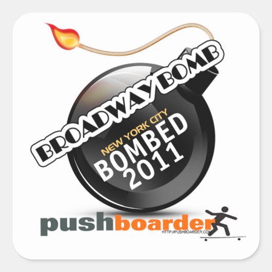2011 Broadway Bomb Sticker (Voorkant)