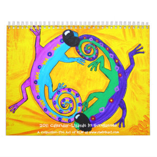 2011 Calendar~Lizards in Zonnebril Kalender