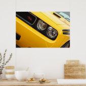 2011 Dodge Challenger R/T Yellow Poster (Keuken)