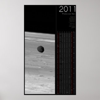 2011 Fobos over Mars Poster