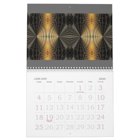 2011 Fractal Art Design Agenda Kalender (Jan 2026)