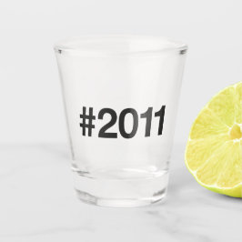 2011 Hashtag 14 Verjaardag Jubileum Shot Glas