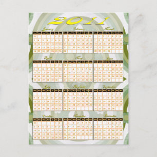 2011 Jaar in één oogopslag Briefkaart