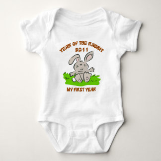 2011 Jaar van de konijnenziekte Baby T-Shirt