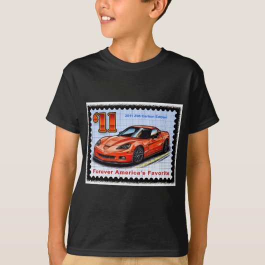 2011 Z06 Carbon Edition Corvette T-shirt (Voorkant)