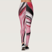 20125 abstracte roze spandex leggings (Achterkant)