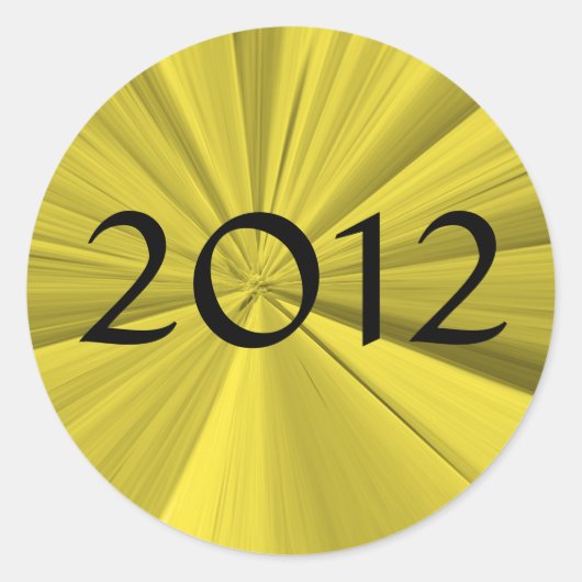 2012 Afstuderen Ronde Sticker (Voorkant)