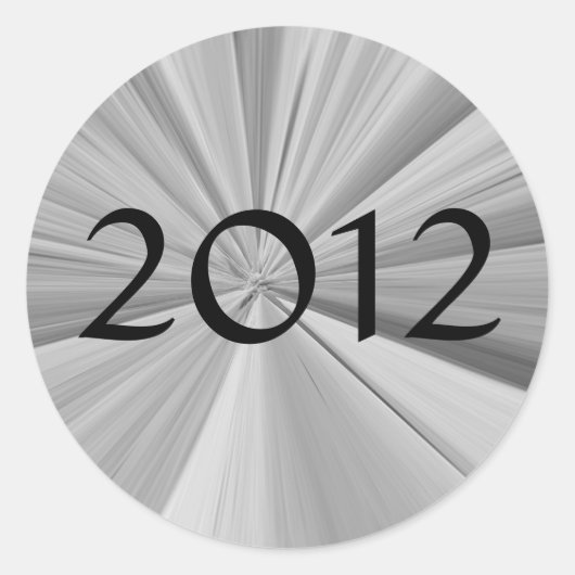 2012 Afstuderen Ronde Sticker (Voorkant)