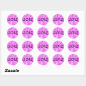 2012 Afstuderen Ronde Sticker (Vel)