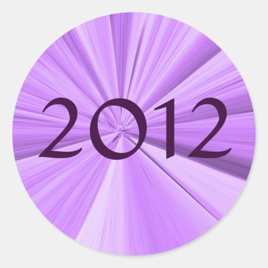 2012 Afstuderen Ronde Sticker (Voorkant)