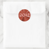 2012 Afstuderen Ronde Sticker (Tas)