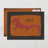 2012 Ancient Dragon Chinees Nieuwjaar Briefkaart (Voorkant / Achterkant)