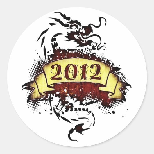 2012 - Année du Dragon - Stickers (Devant)