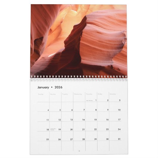 2012 Antelope Canyon Agenda Kalender (Jan 2026)