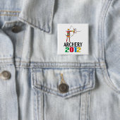 2012: Archery Vierkante Button 5,1 Cm (In situ)