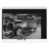 2012 Auto's van gisteren in zwart-wit Kalender (Hoes)