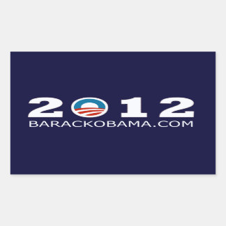 2012 Barack Obama herverkiezing ontwerp Rechthoekige Sticker
