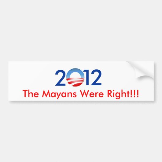 2012 BUMPERSTICKER (Voorkant)