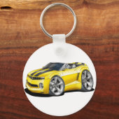 2012 Camaro Yellow-Black converteerbaar Sleutelhanger (Voorkant)