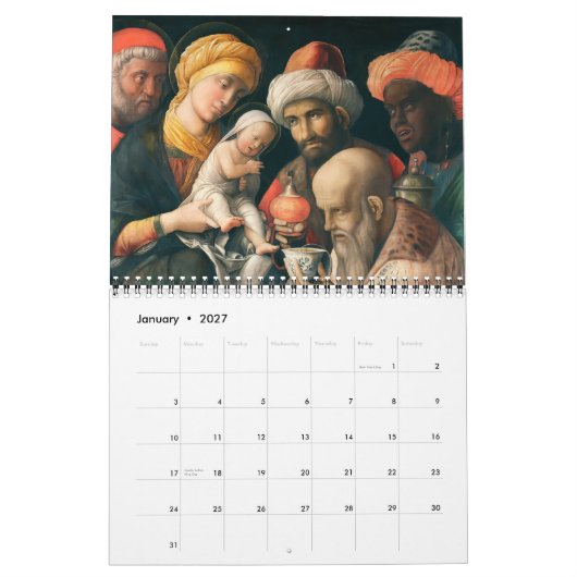 2012 Christus Art Masterpoints Agenda Kalender (Jan 2027)