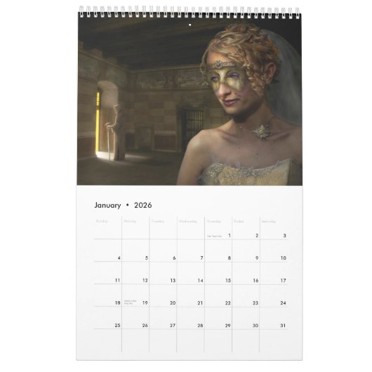 2012 Digital Surreal & Imaginaire Art - Calendrier (Jan 2026)