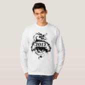 2012 - Dragon noir, vintage - T-Shirt (Devant entier)