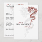 2012 Dragon Uitnodigingen van de Eve-partij van he (Voorkant / Achterkant)