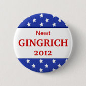 2012 Gingrich Campagne Button (Voorkant)