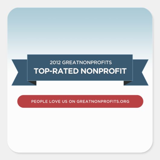 2012 GreatNonProfits Top-Rated Award Stickers (Voorkant)