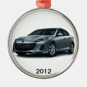 2012 Mazda3 4-deurs kerstboomversiering. Metalen Ornament