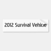 2012 Overlevingsvoertuig Bumpersticker (Voorkant)