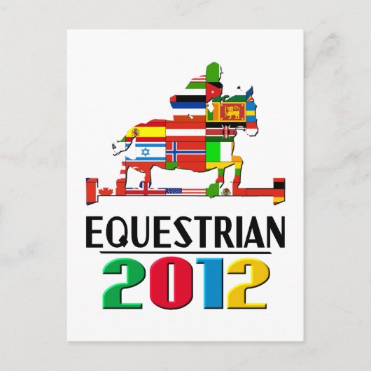 2012: Paardensport Briefkaart (Voorkant)