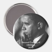 2012 President Barack Obama "Second Coming" magnee Magneet (Voorkant / Achterkant)