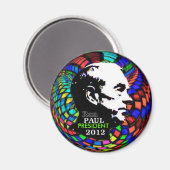 2012 Ron Paul Psychedelische magneet (Voorkant / Achterkant)