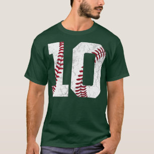 2012 Tiende verjaardag van de Kinder Baseball Boys T-shirt