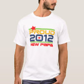 2012 Trots Nieuwe Papa T-shirts en geschenken (Voorkant)