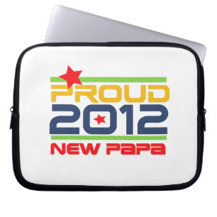 2012 Trots Nieuwe Papa T-shirts en geschenken Laptop Sleeve