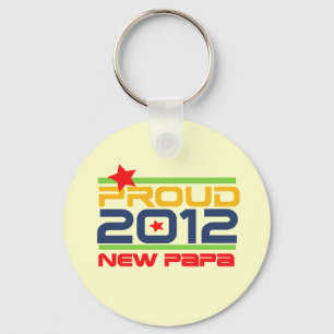 2012 Trots Nieuwe Papa T-shirts en geschenken Sleutelhanger