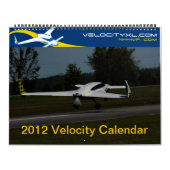 2012 Velocity Kitplane Agenda - Alle grootten Kalender (Hoes)