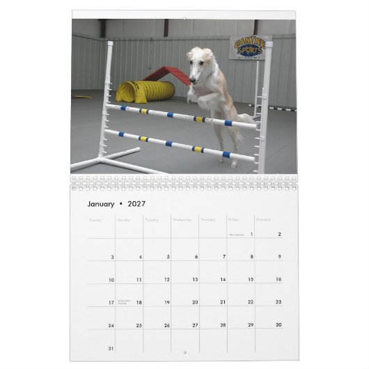 2012 Windhounds de soie dans le calendrier (Jan 2027)