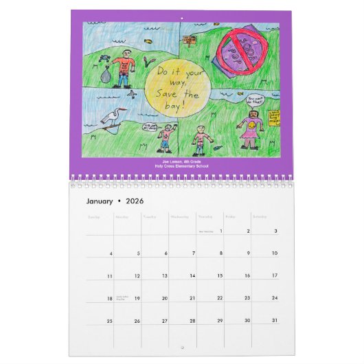 2012 WSSC Art Contest Calendar Kalender (Jan 2026)