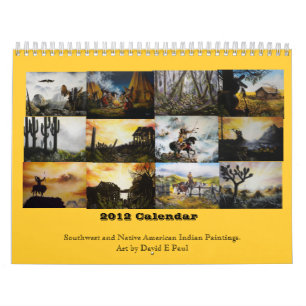 2012 Zuidwest- en Indische Indische Indische Kunst Kalender