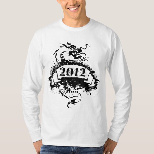 2012 - Zwarte draak, - T-shirt (Voorkant)