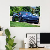 2013 60ste Jubileum C6 Corvette 427 cabriolet Poster (Thuiskantoor)
