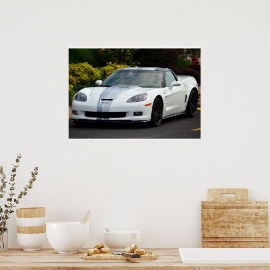 2013 60ste Jubileum C6 Corvette ZR1 Poster (Keuken)
