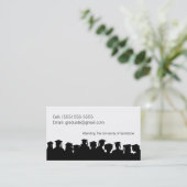 2013 Afstuderen Gepersonaliseerd kaart Contactkaartje (Staand voorkant)