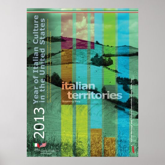 2013 Année de la culture italienne Italie affiche (Devant)